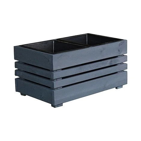 Cerland Geteborg Outdoor Rectangular Wooden Planter 62cm - Image 2