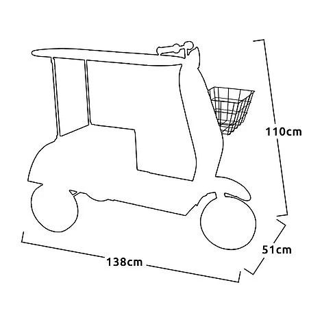 Idooka Green Metal Scooter Side Table - Image 9