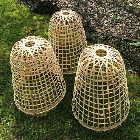 Bamboo Bell Cloche & Garden Plant Protection Cover - Small - Image 4