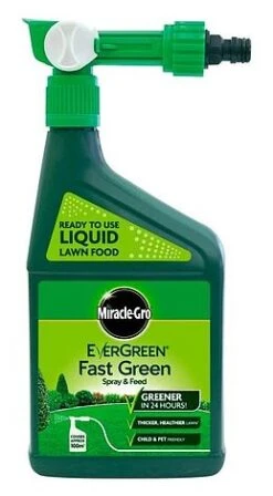 Miracle-Gro EverGreen Fast Green Spray & Feed Lawn Food 1L (119665)