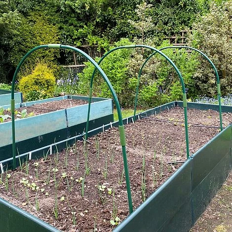 Garden Netting Hoops | Metal Garden Tunnel Hoops For Cloches Raised Beds Plant Support Protection