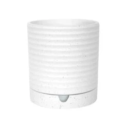 Luna Stoneware Planter & Saucer White H20CM D18CM