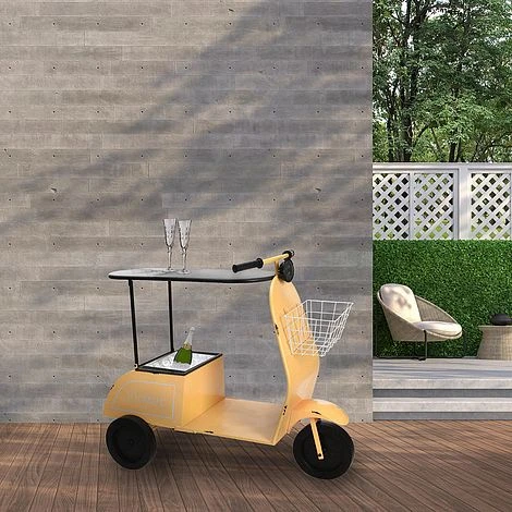 Idooka Green Metal Scooter Side Table - Image 6